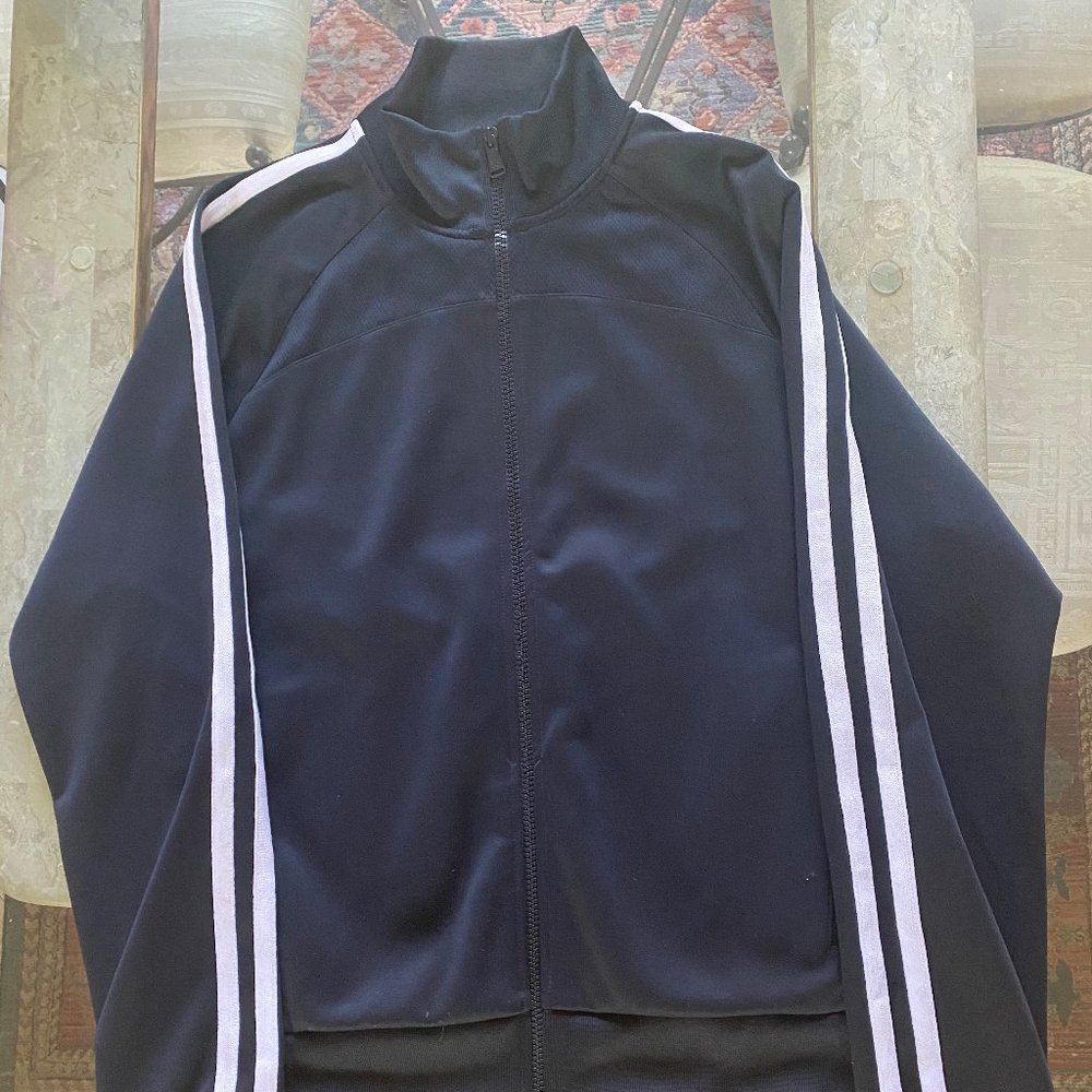 Black Double Striped Track Jacket